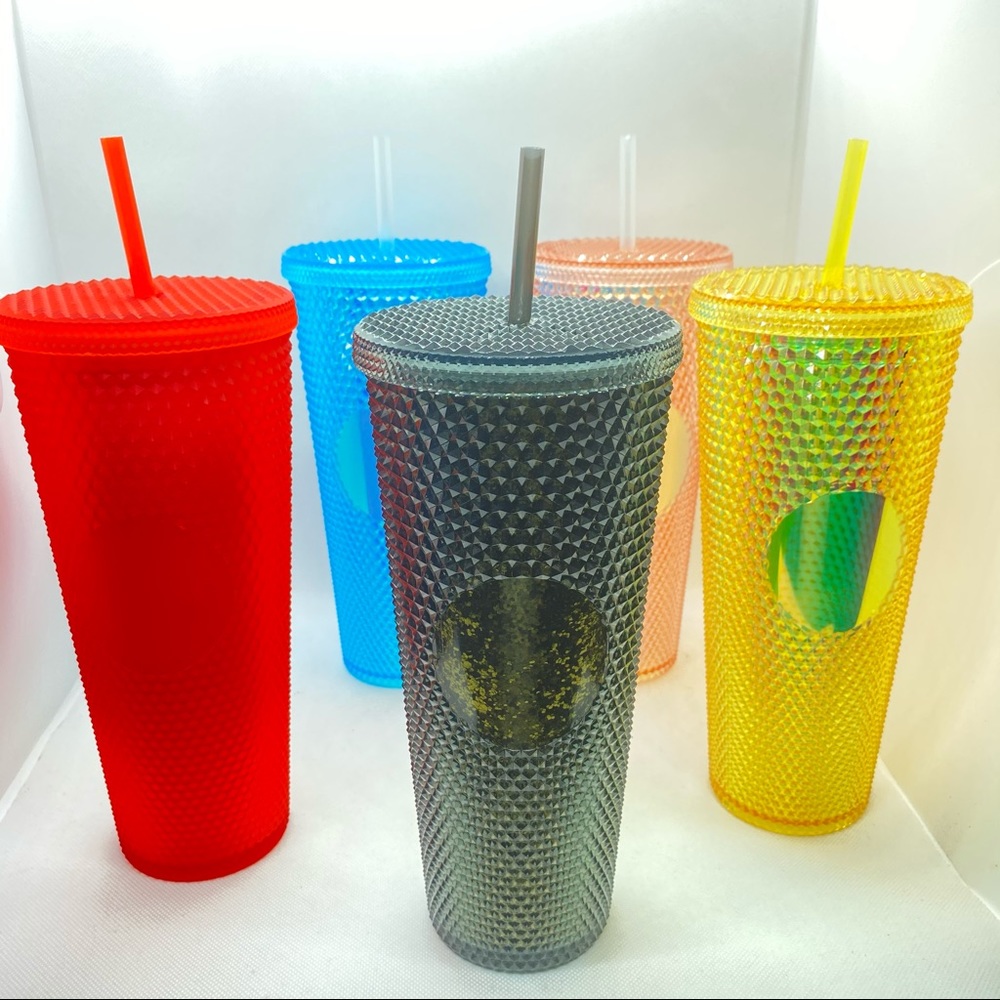 Black and Gold Diamond Tumbler Large Cup